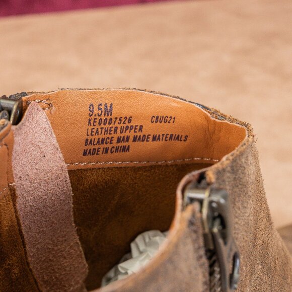 Kork Ease Women Riley Taupe Distress Leather Western Ankle Boots size 9.5 - Picture 7 of 8